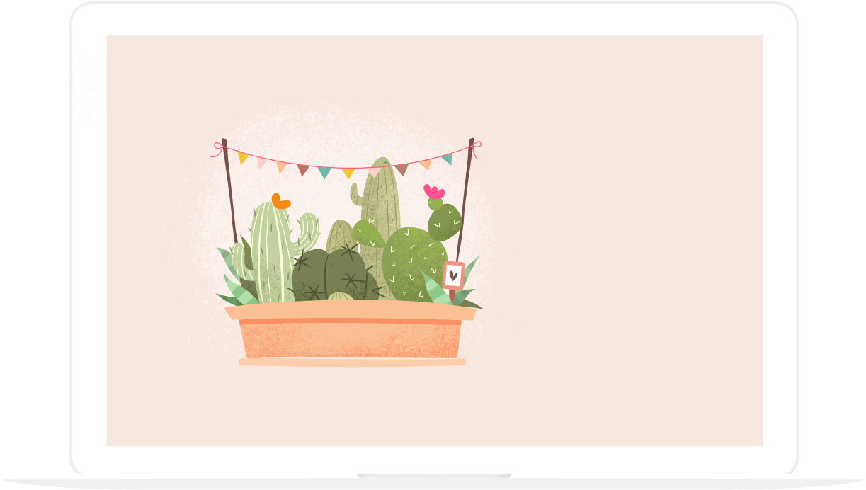 Cactus Wallpaper - Cactus Clipart (1230x693), Png Download