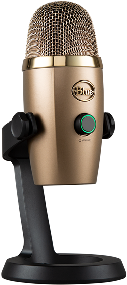 Blue Yeti Nano Premium Usb Microphone - Blue Yeti Nano Gold Clipart (600x600), Png Download