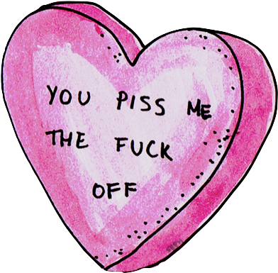 Download Image - Happy Valentines Day Dirty Clipart (500x695), Png Download