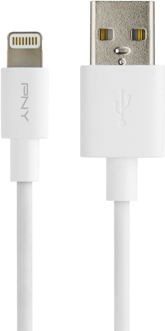 White Lightning Charge & Sync Cable - Usb Cable Clipart (800x800), Png Download