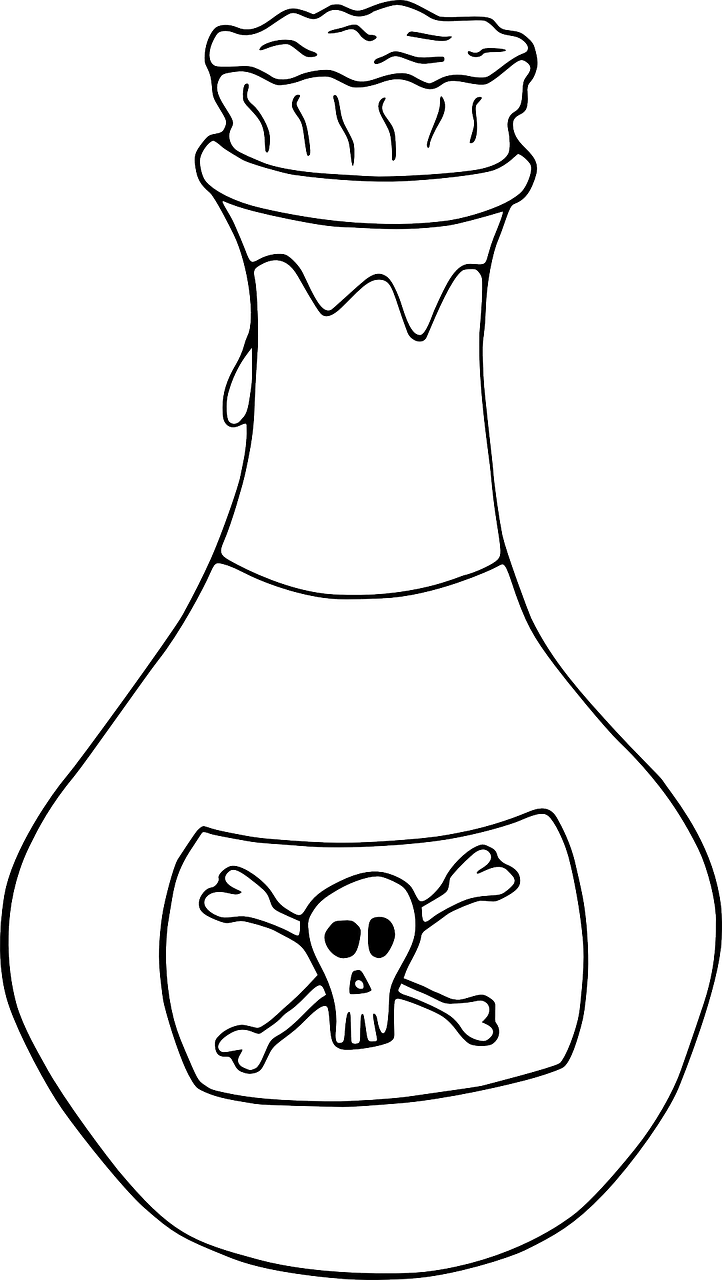 Poison Bottle Jar Free Picture - Poison Bottle Clip Art - Png Download (722x1280), Png Download