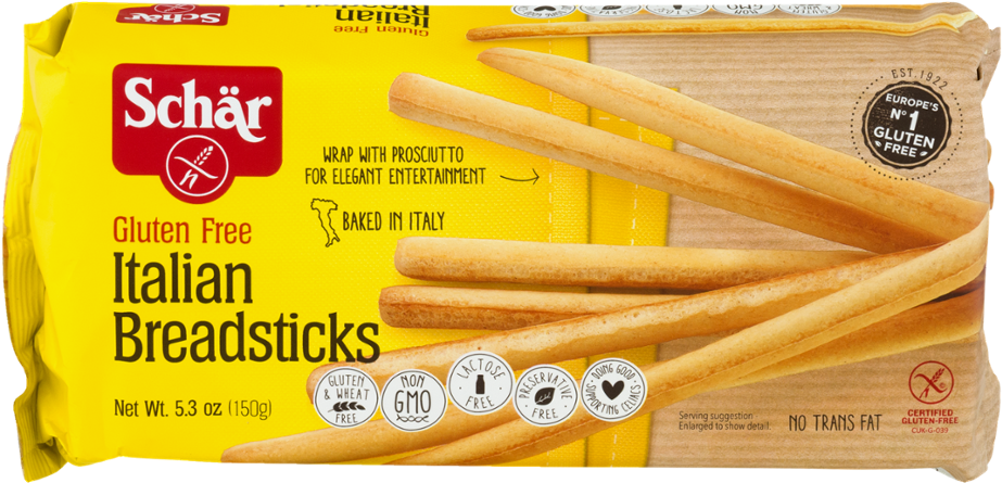 Schar Italian Breadsticks / - Dr Schar Italian Breadsticks Clipart (1000x1000), Png Download