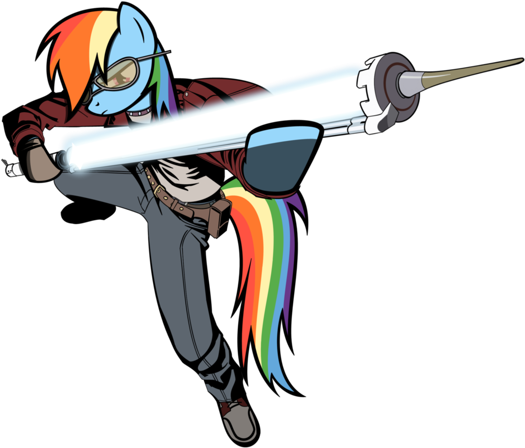 Anthro, Arm Hooves, Artist - Travis Touchdown Clipart (1177x1024), Png Download