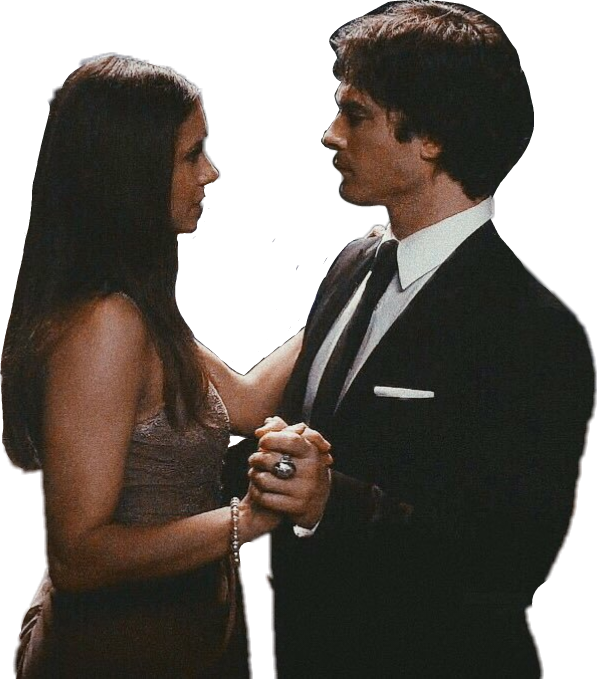 #delena #damon Salvatore #elenagilbert #tvd - Delena Transparent Clipart (597x679), Png Download