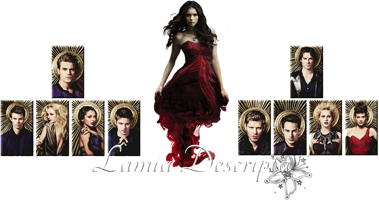 Fashion Brand Design Salvatore Damon Font Clipart - "the Vampire Diaries" (2009) - Png Download (900x418), Png Download