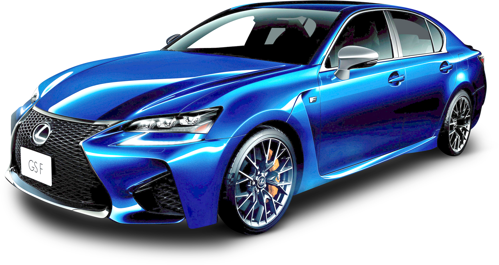 Download Lexus Gs Blue Car Png Image - Blue Car Png Clipart (1900x1044), Png Download