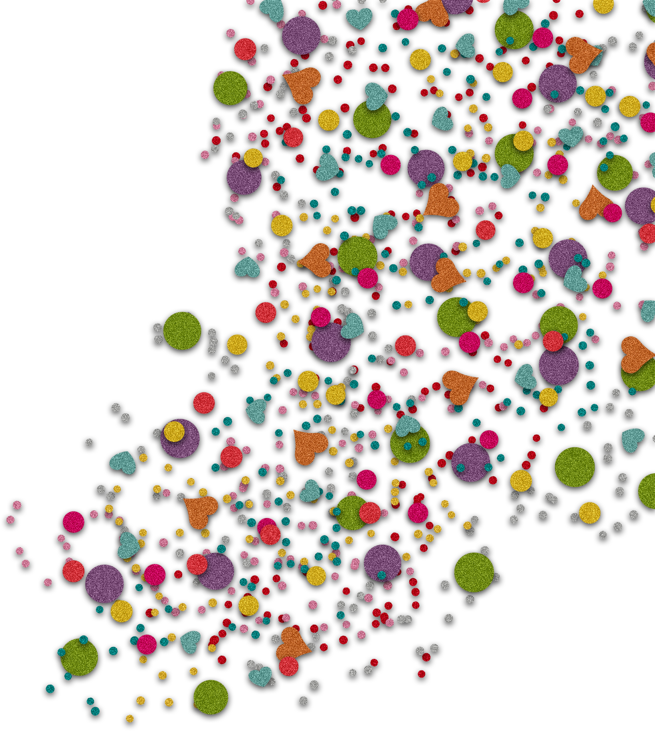 Confetti Corner Png Clipart (2289x2554), Png Download