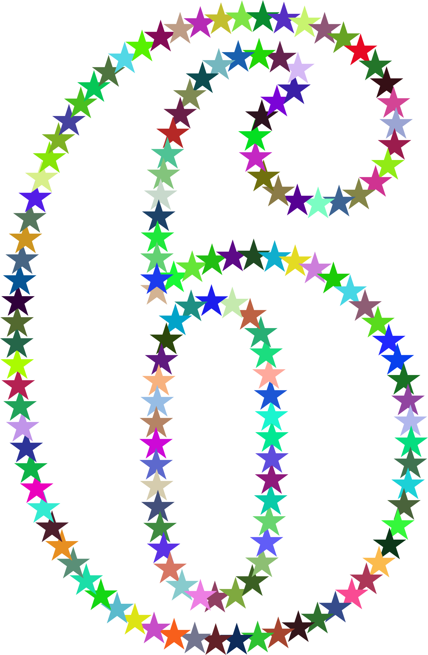 This Free Icons Png Design Of Six Stars Clipart (1488x2276), Png Download