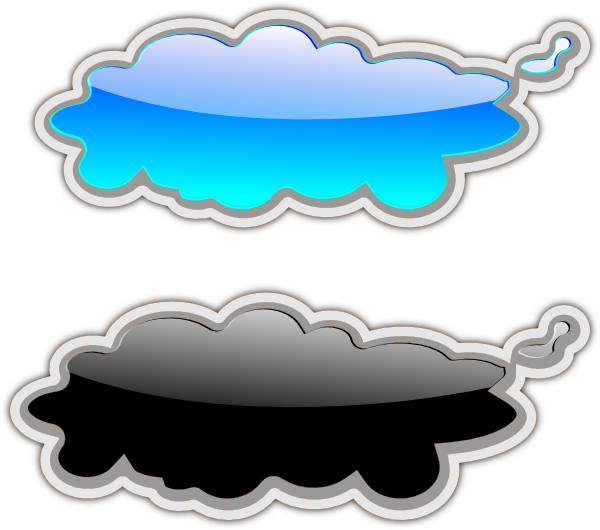 Glossy Clouds Svg Clip Arts 600 X 530 Px - Png Download (600x530), Png Download