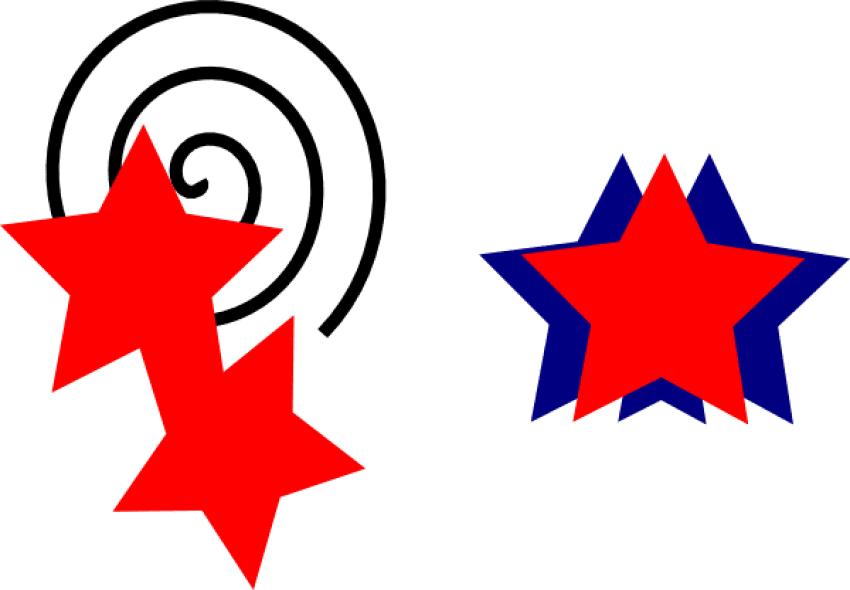 Free Png Download Red And Blue Stars Png Images Background - Blue And Red Stars Png Clipart (850x590), Png Download