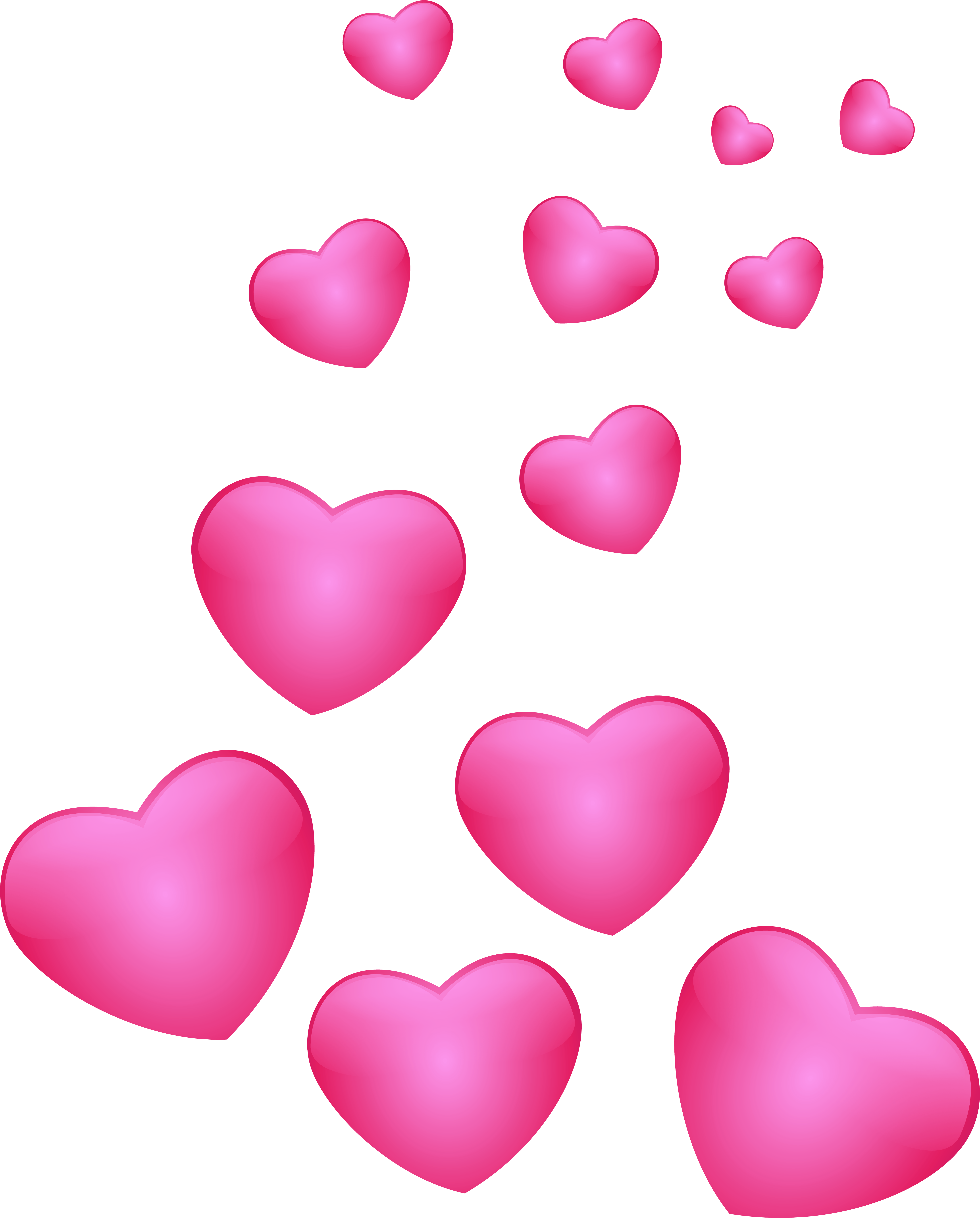 Free Clipart Pink Heart - Png Download (6451x8000), Png Download