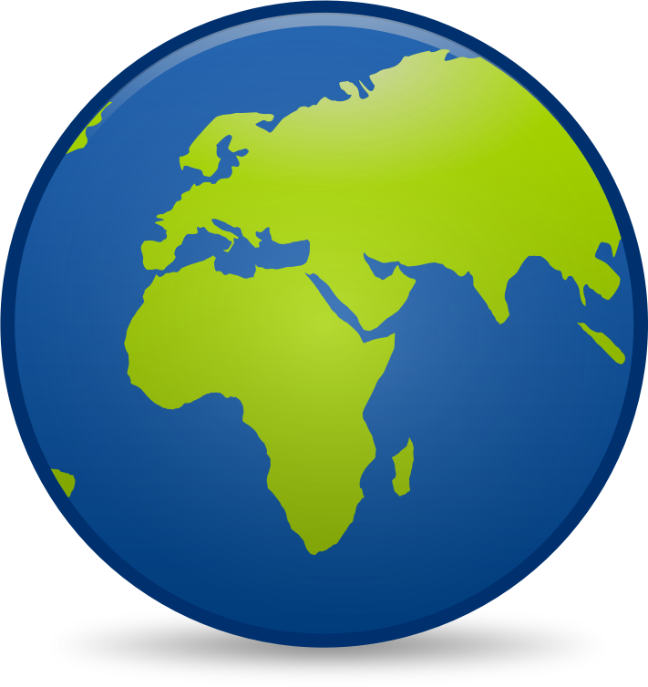Globe To Use Free Download - World Map Clipart (711x754), Png Download