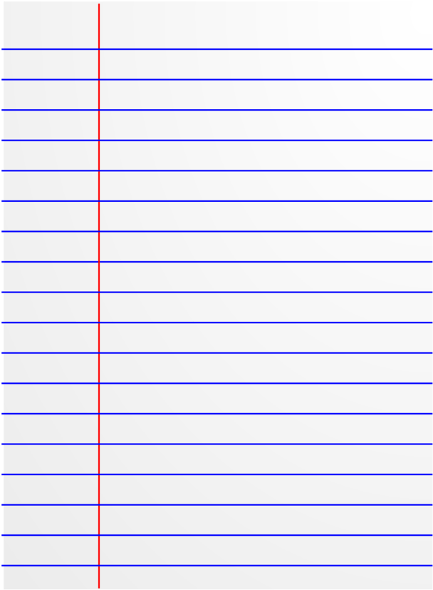 Lined Paper Icon - Electric Blue Clipart (958x958), Png Download