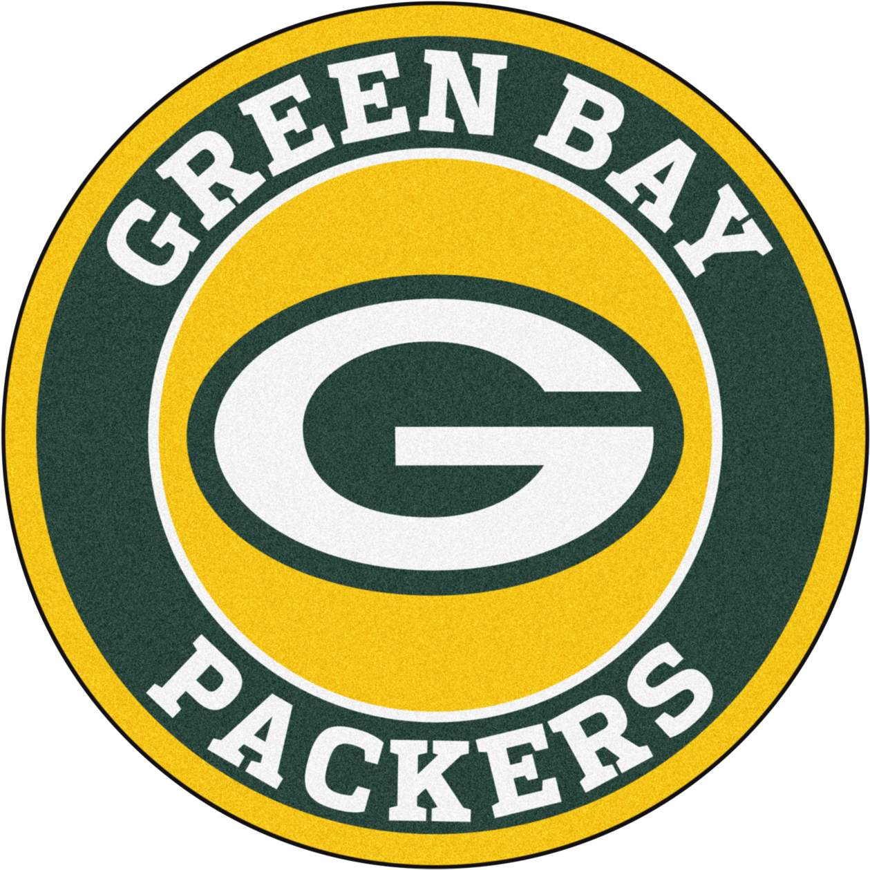 Green Bay Packers Logo - Circle Clipart (1400x1300), Png Download