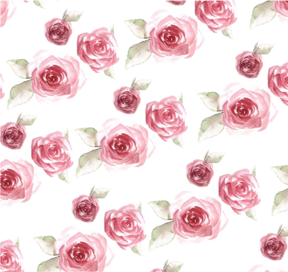 Ftestickers Watercolor Roses Background Overlay Clipart (1010x954), Png Download