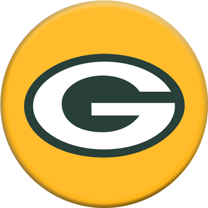 Green Bay Packers Helmet - Green Bay Packers Popsocket Clipart (1000x1000), Png Download