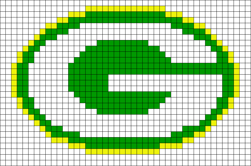 Green Bay Pixel Art Clipart (880x581), Png Download