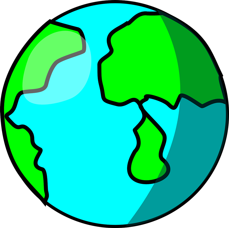 Free Earth And Globe Clipart 4 Clipartix - Earth Clipart Transparent Background - Png Download (800x796), Png Download