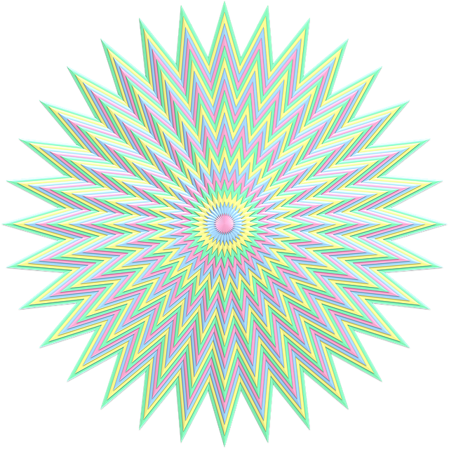 Star, Burst, Explosion, Pastel, Subtle, Pale, Colorful - Killer Clowns Spain Clipart (640x640), Png Download