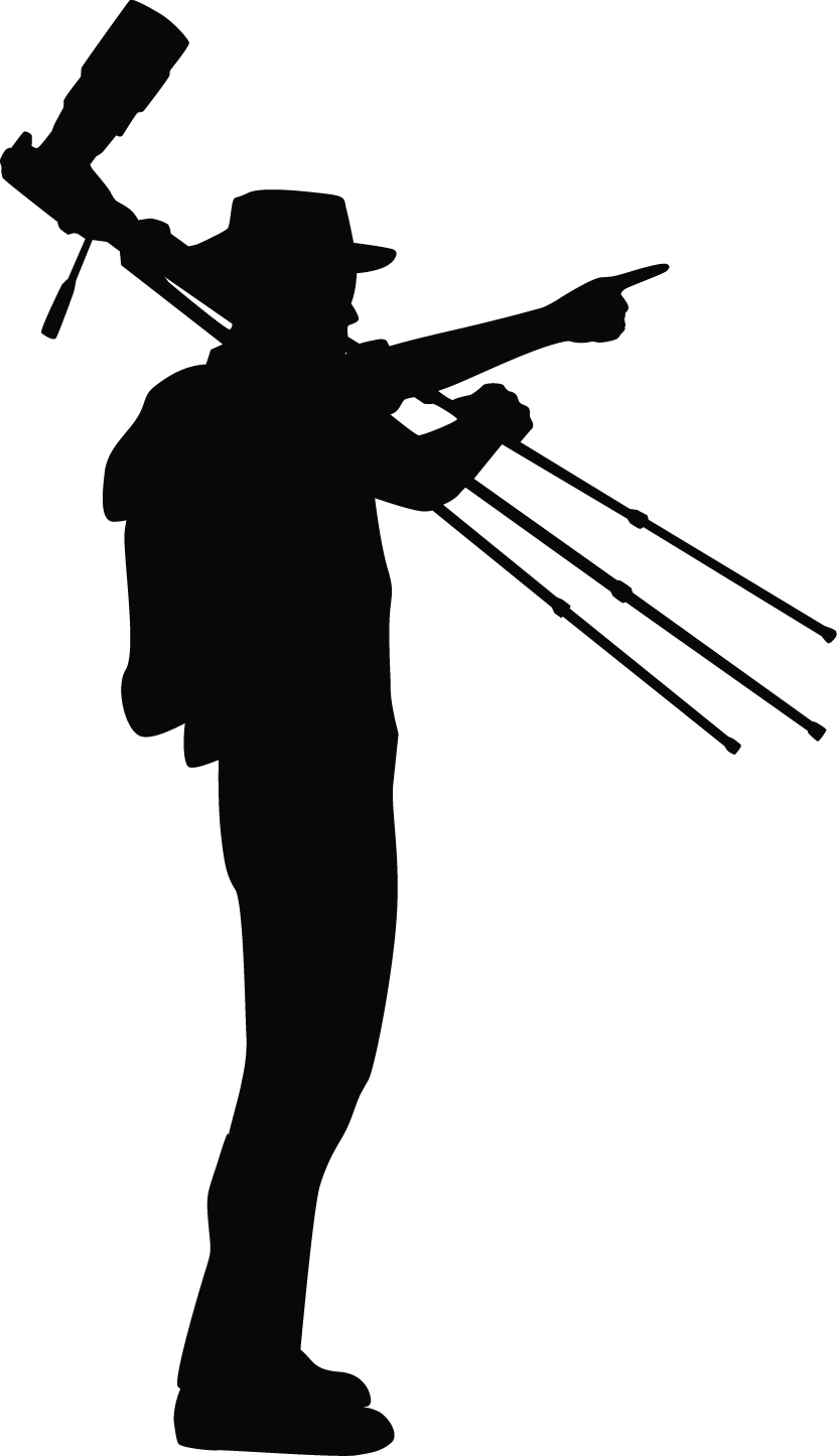 Photographer Silhouette - The Shooting Spot Clipart (831x1445), Png Download