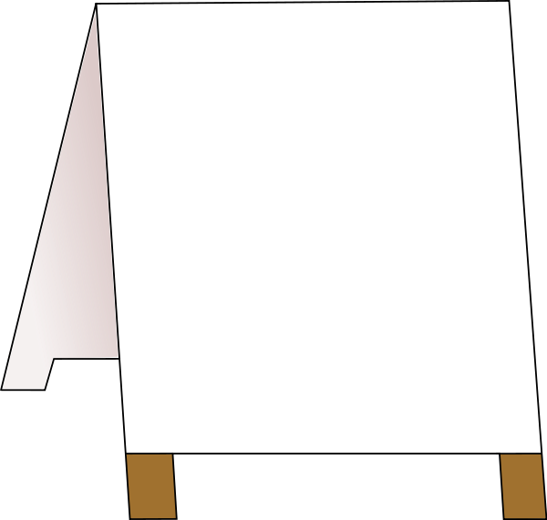 Image Freeuse Library Board Clipartfest Clipartix - Sandwich Board Sign Clipart - Png Download (600x571), Png Download