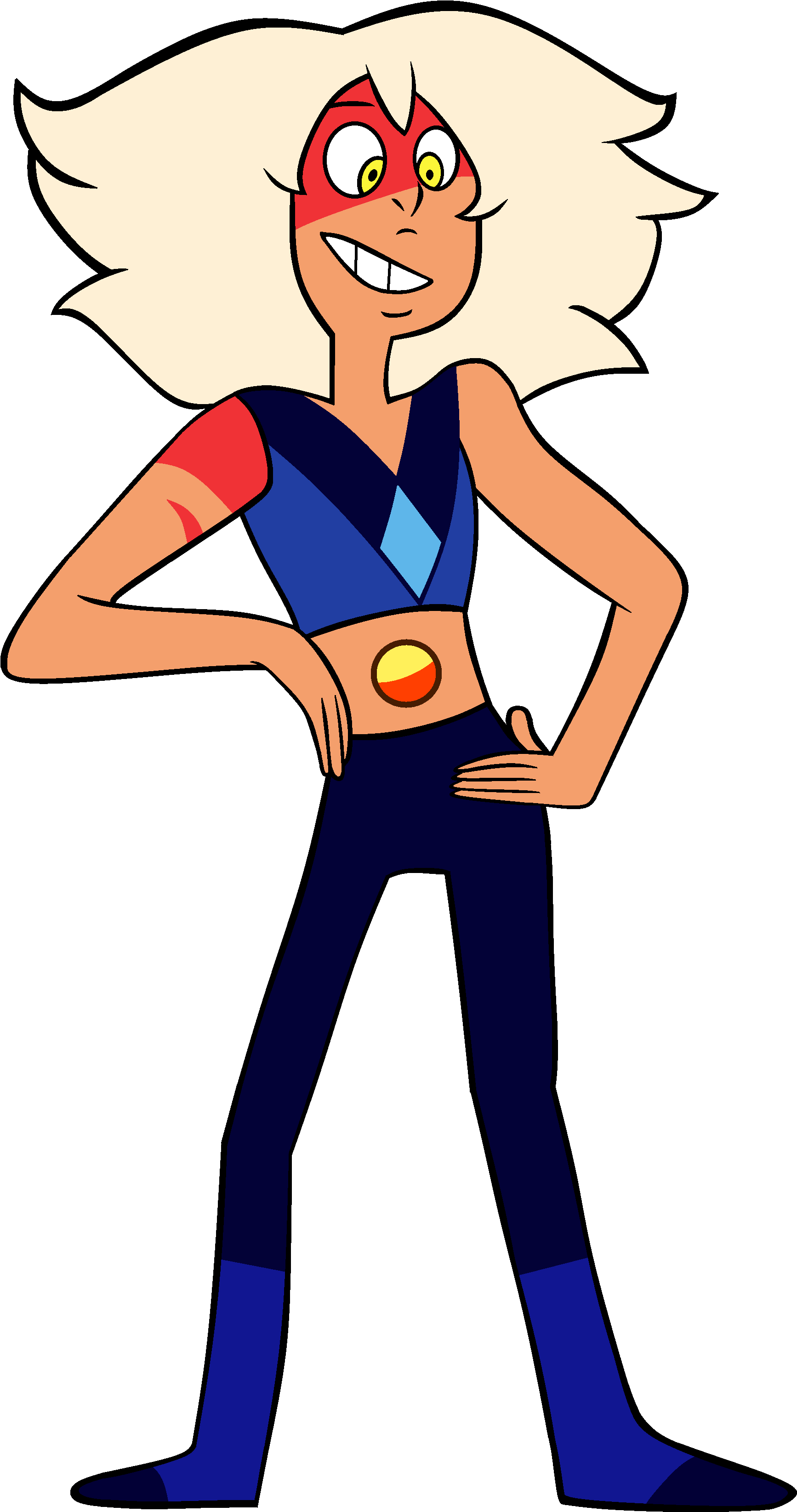 Skinny Jasper By Pearl - Skinny Jasper Steven Universe Clipart (1734x3289), Png Download