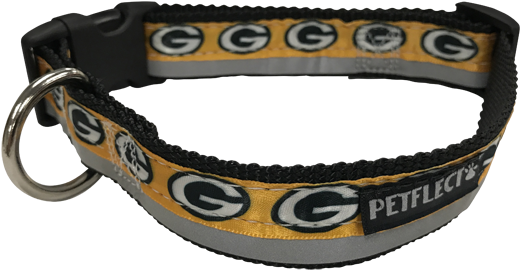 Petflect Green Bay Packers Dog Collar - Belt Clipart (600x327), Png Download