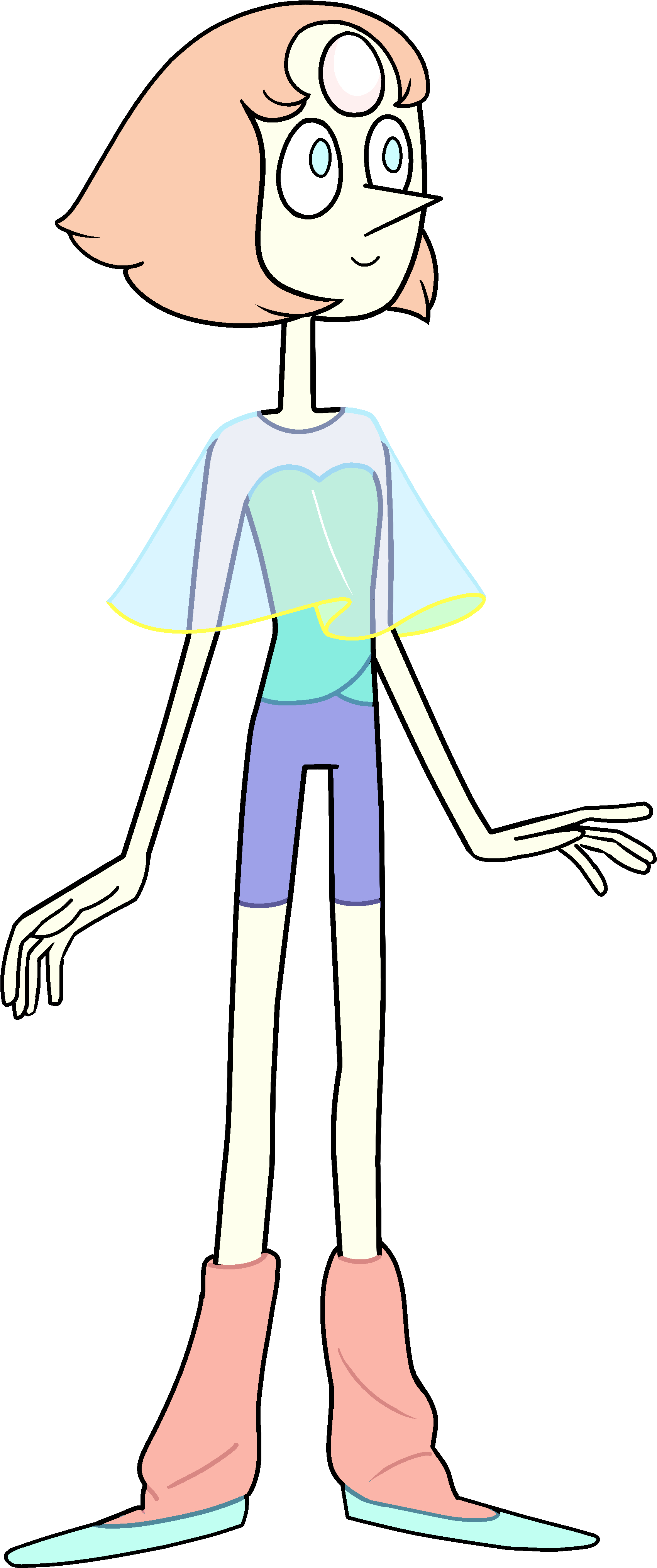 Pearl From Steven Universe - Perla Rosa Steven Universe Clipart (1871x4173), Png Download