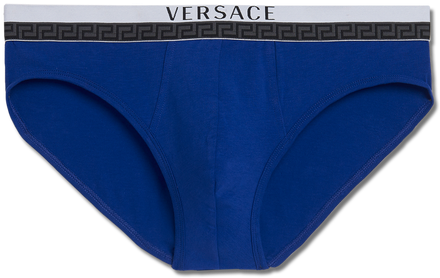 Versace Cotton Briefs With Versace Logo - Underpants Clipart (499x700), Png Download