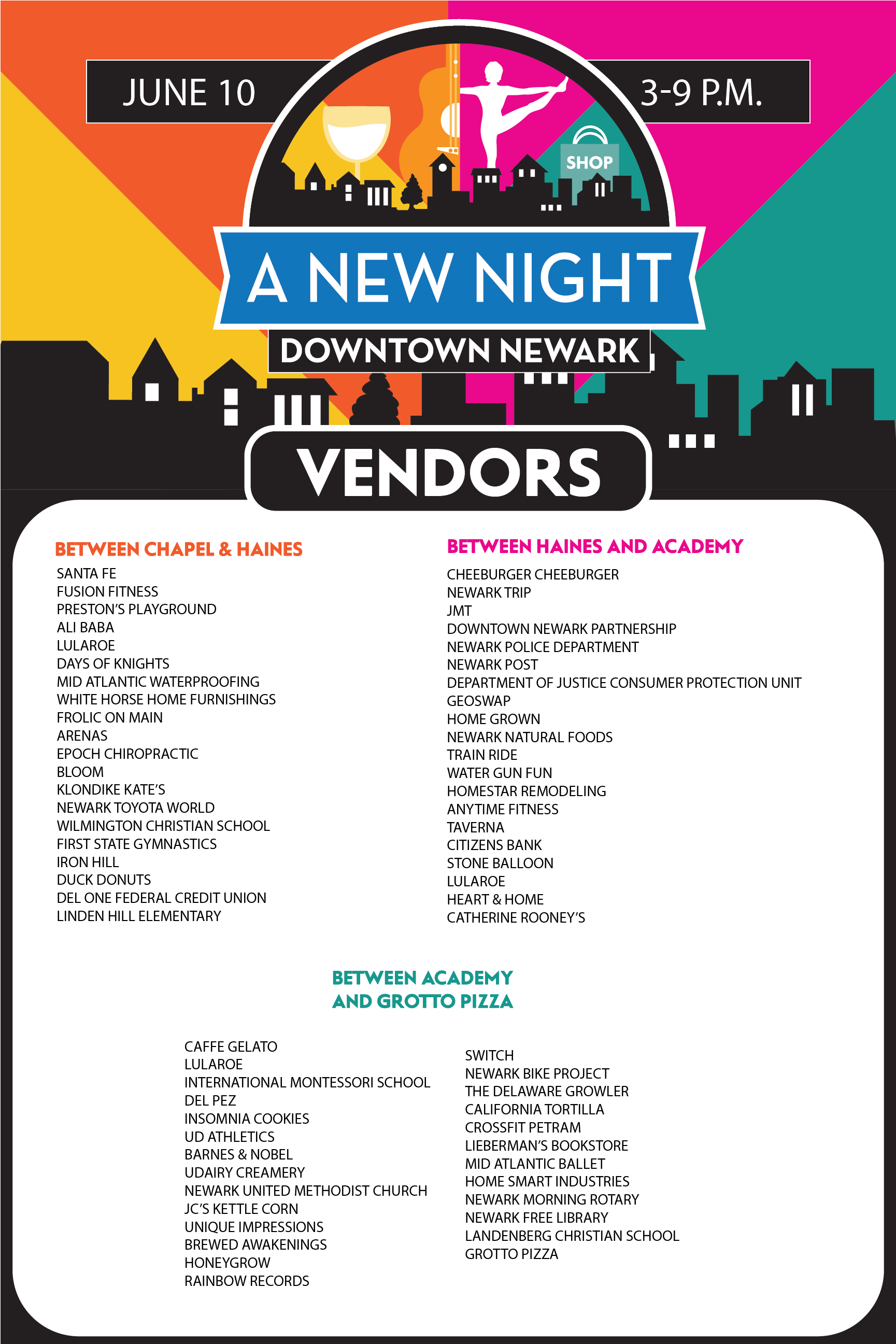 A New Night Downtown - Flyer Clipart (2632x2916), Png Download