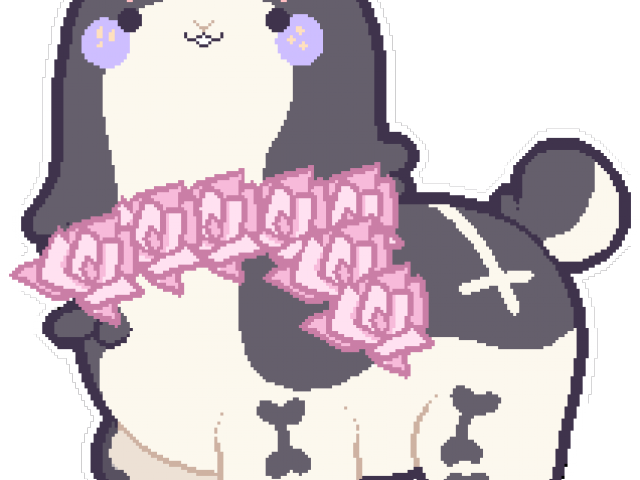Alpaca Clipart Pastel Goth - Cartoon - Png Download (640x480), Png Download