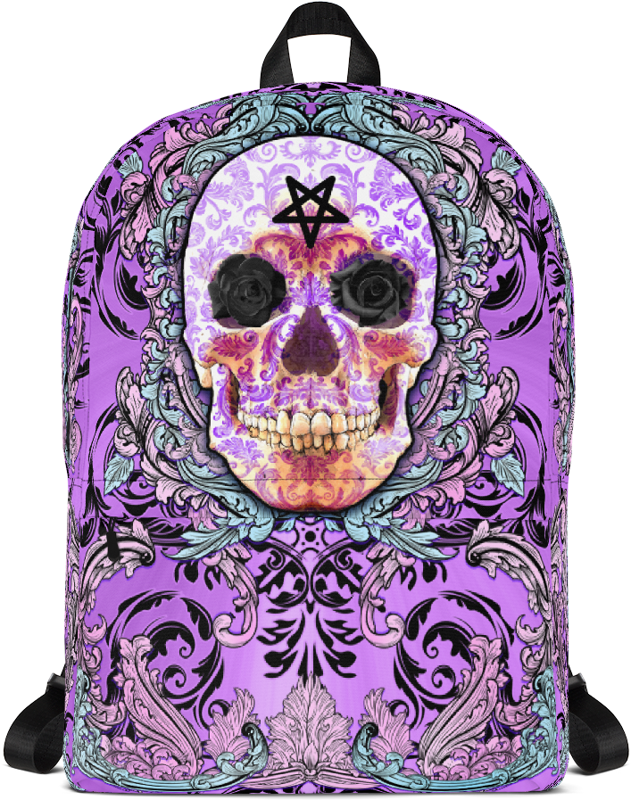 Pastel Goth Backpack - Backpack Clipart (1000x1000), Png Download