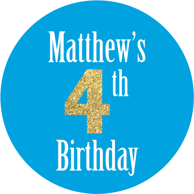 Glitter Effect Age Sweet Cone Stickers - Circle Clipart (765x765), Png Download