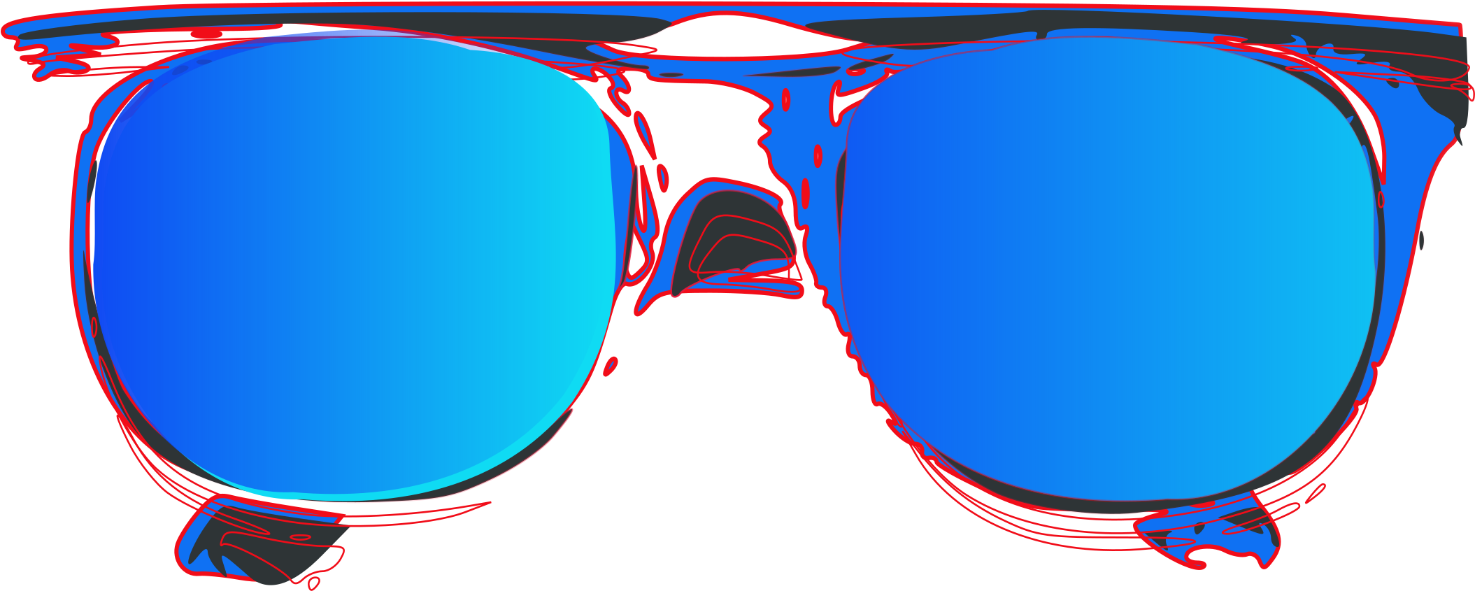 Sunglasses - Color Sunglasses Png Clipart (2400x1800), Png Download