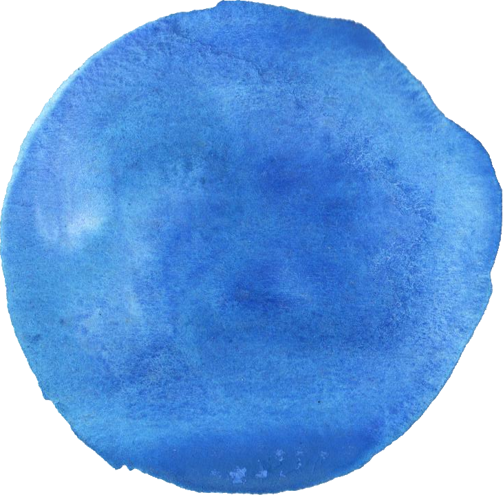 Free Download - Blue Watercolor Circle Png Clipart (731x720), Png Download