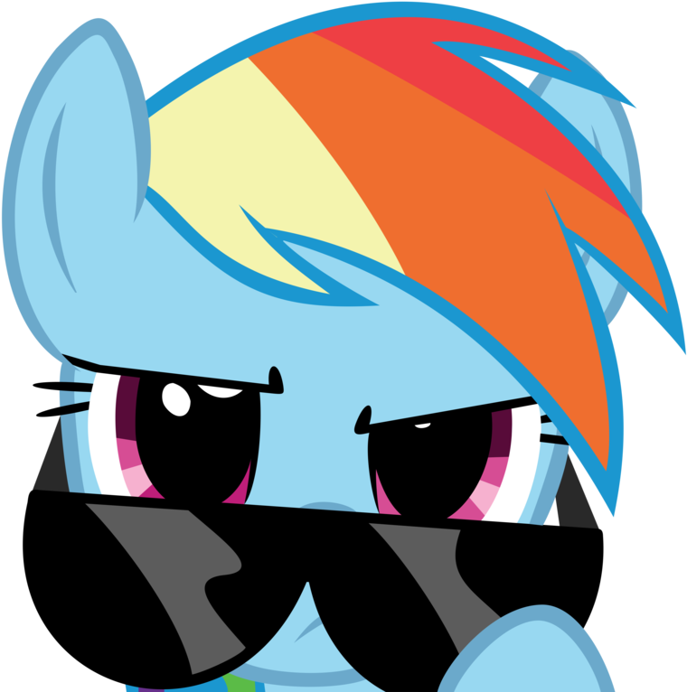 Dasduriel, Glasses, Looking At You, Pegasus, Pony, - Rainbow Dash Glasses Clipart (987x810), Png Download
