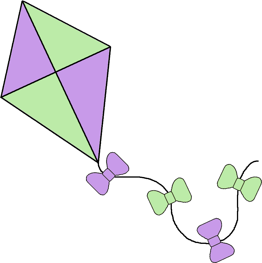 Cute - Kite Clipart - Png Download (937x917), Png Download