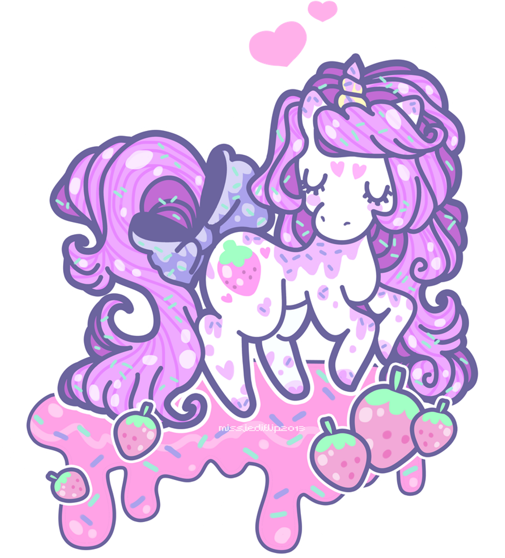 Cute Sticker - Kawaii Pastel Unicorn Art Clipart (1024x1129), Png Download