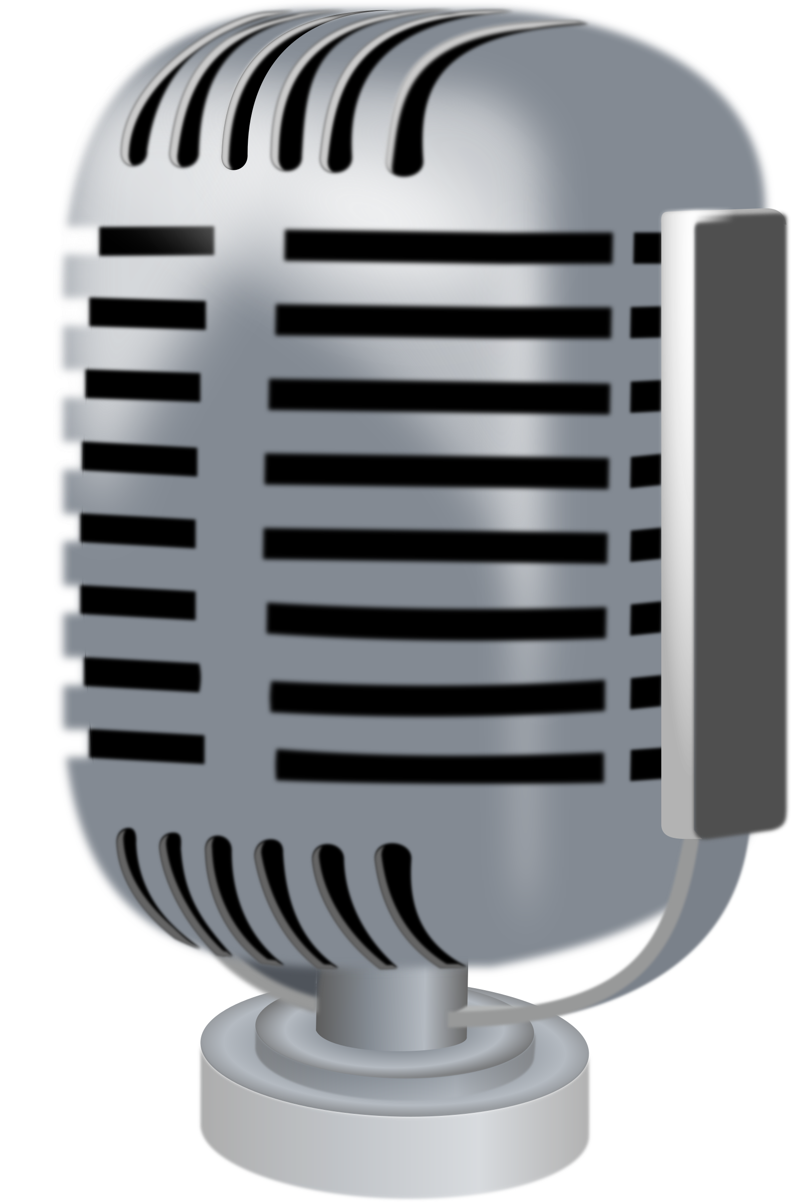 This Free Icons Png Design Of Old Style Microphone Clipart (1580x2400), Png Download