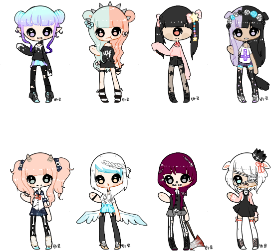 49 Images About Kawaii On We Heart It - Cute Pastel Goth Chibi Clipart (600x600), Png Download