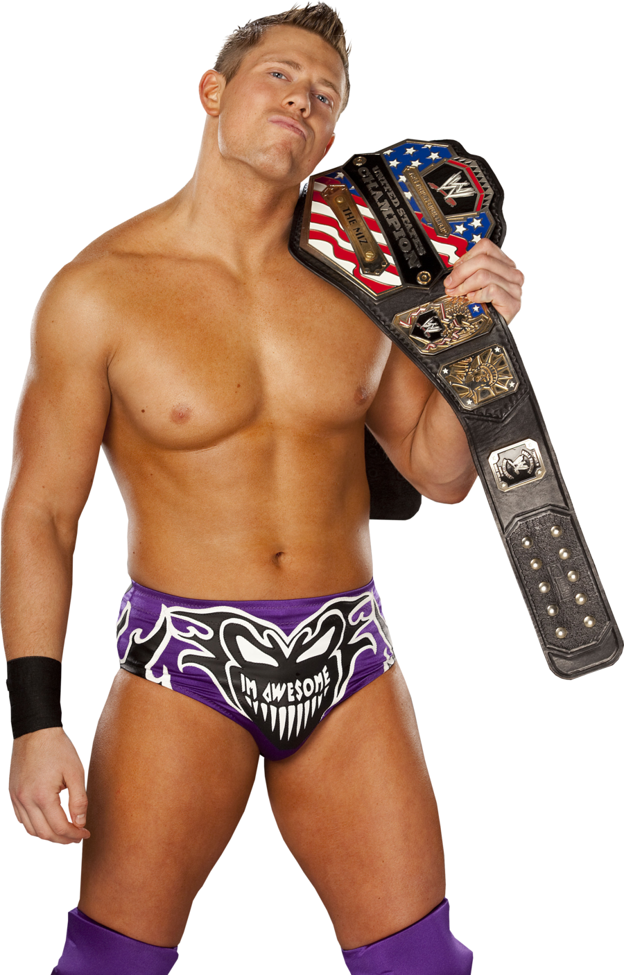 Champion The Miz - Miz United States Champion Clipart (900x1406), Png Download