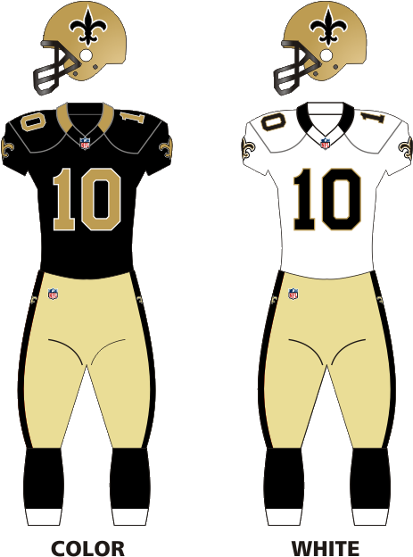 New Orleans Saints - Green Bay Packers Clipart (850x656), Png Download