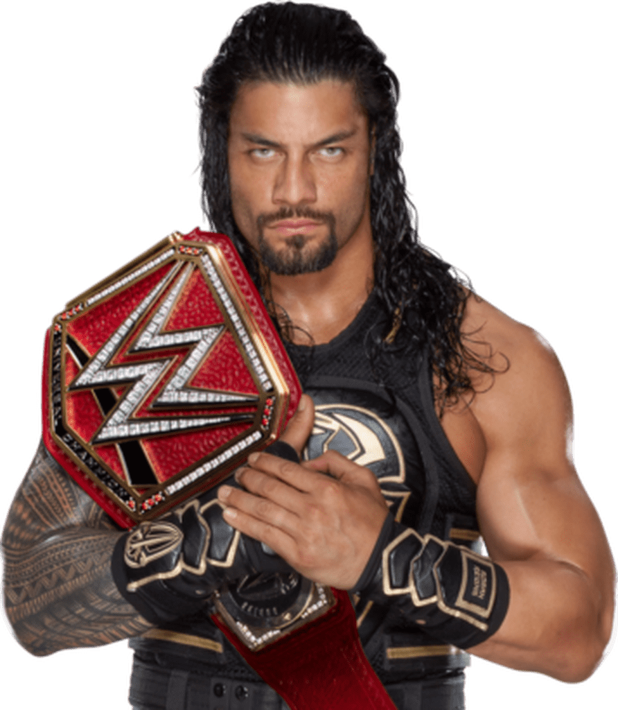 Wallpapers De Wwe - Roman Reigns With His Belt Clipart (892x1024), Png Download