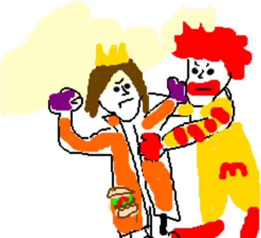 Mcdonalds Clipart Ronald Mcdonald - Cartoon - Png Download (640x480), Png Download