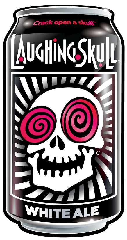 Red Brick Brewing Introduces Laughing Skull White Ale - Laughing Skull Beer Clipart (454x842), Png Download