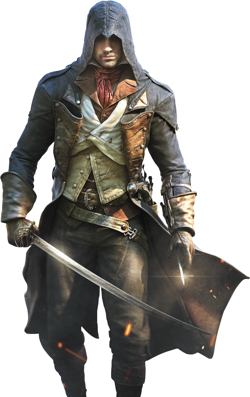 Svg Transparent Download Assassin S Unity Render By - Arno Dorian Assassin's Creed Unity Clipart (900x1400), Png Download