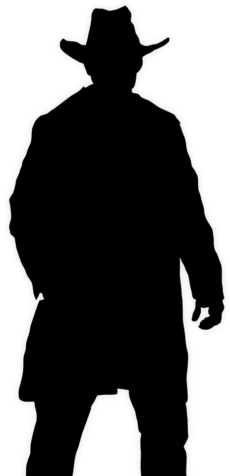 Silhouette Clipart (471x942), Png Download
