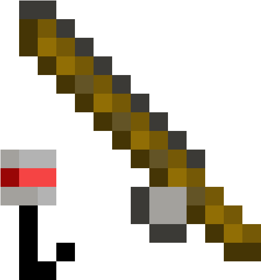 Minecraft Fishing Rod - Minecraft Fishing Rod Png Clipart (1184x1184), Png Download