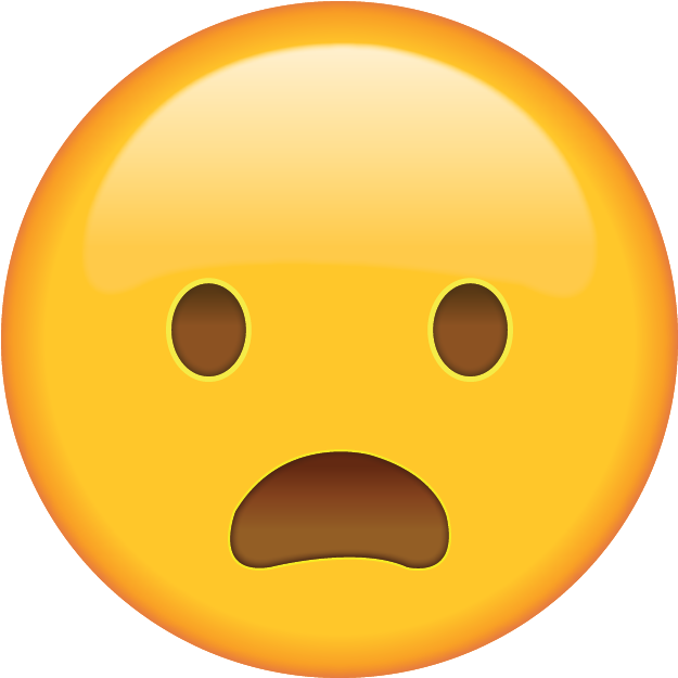 Shocked Face Emoji Png - Big Smiley Clipart (640x640), Png Download