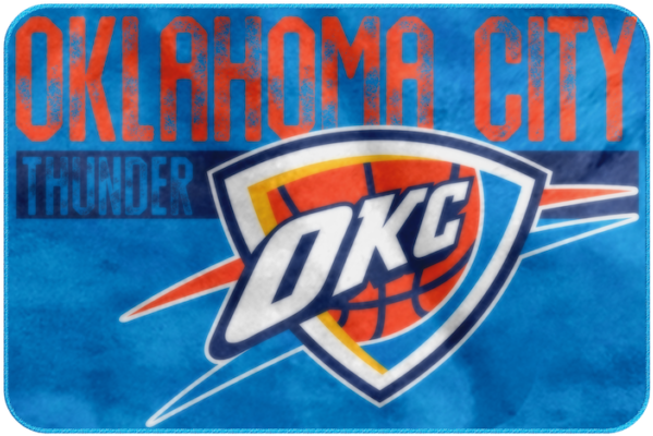 Oklahoma City Thunder Foam Bath Mat 20 X - Oklahoma City Thunder Logo Clipart (640x640), Png Download